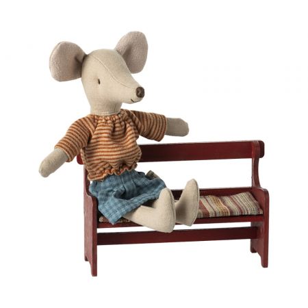 Bench Red, Mouse (11cm)