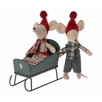 Trineo - Verde para Ratoncitos (L12cm) 2