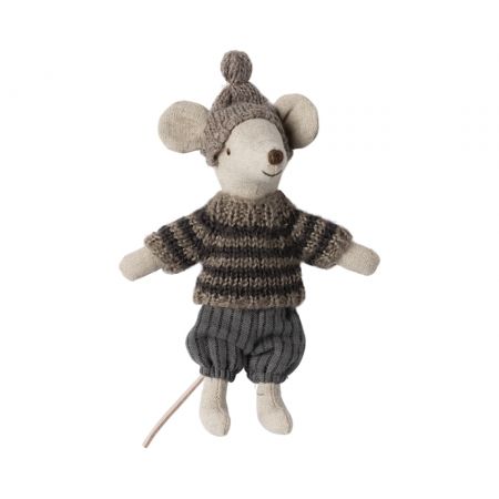 Winter Mouse with ski - Big Brother (12cm)