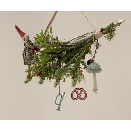 Fabric Ornament - Santa