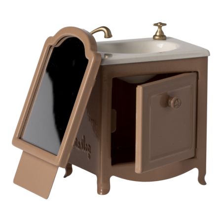 Miniature Bathroom Sink - Brown (15cm)