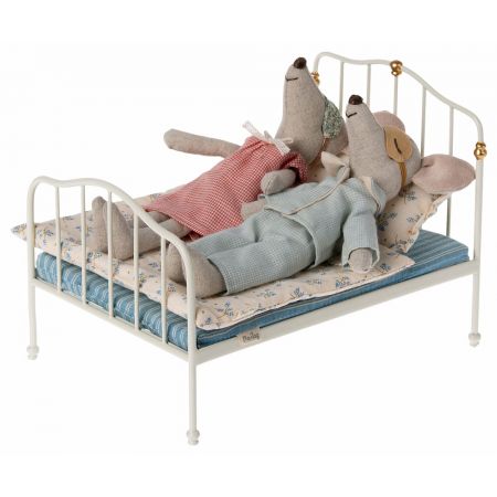 Cama Vintage Ratoncito - Blanco (19cm)