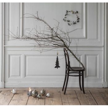 Bauble, mistletoe w bow (10cm) 2