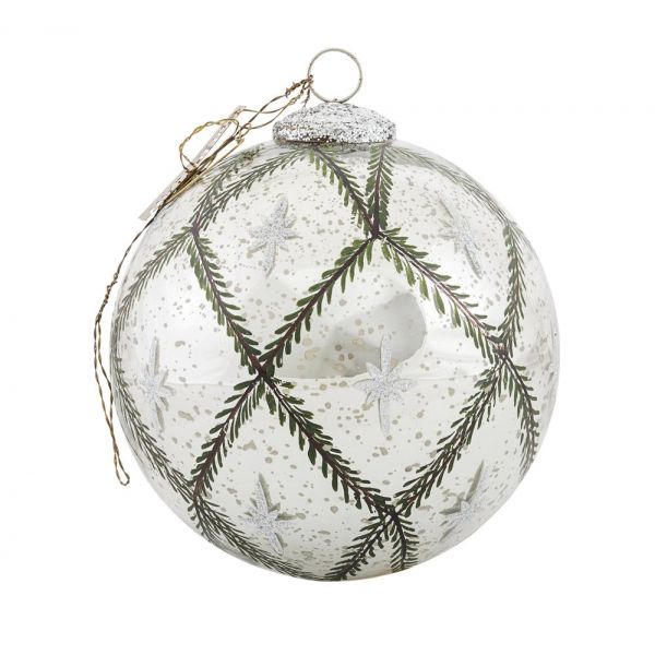 Star ball, ant. Silver (15 cm)