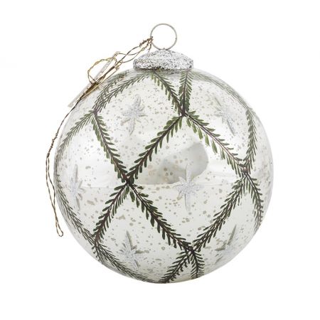 Star ball, ant. Silver (15 cm)