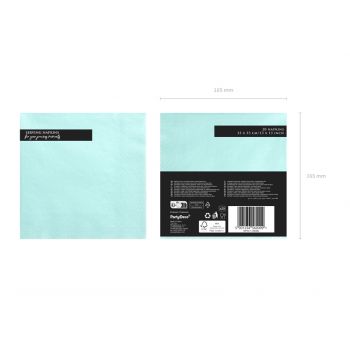 Napkins - Turquoise (20u) 2