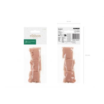 Chiffon ribbon Salmon - 40mm x 5m (3u.) 2