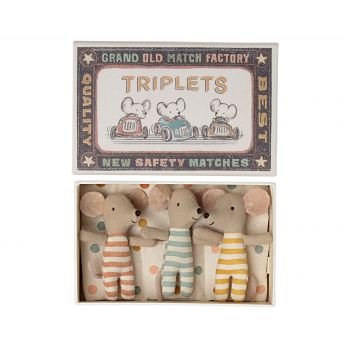 Baby mice triplets in matchbox (8cm) 2