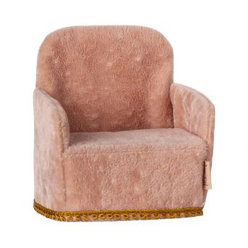 Sillón de miniatura para ratoncitos - Rosa