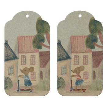 Gift Tags Mice  - 12 pcs
