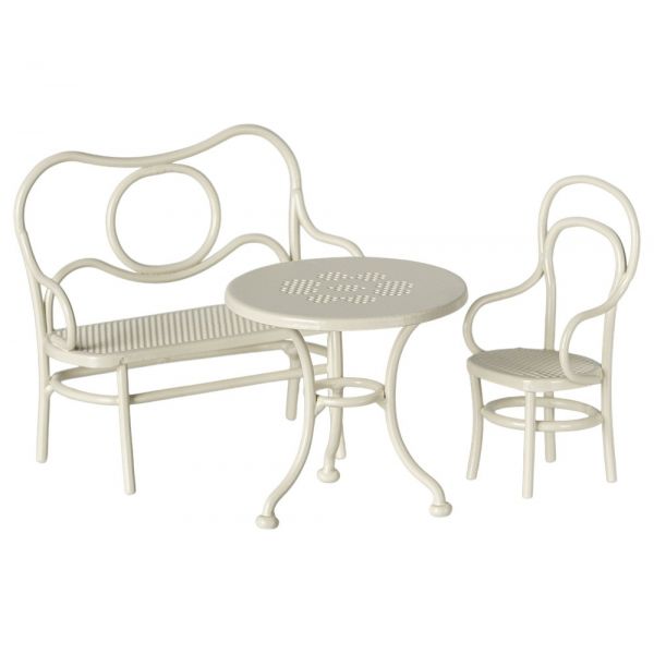 Muebles de metal - Ratoncitos - Pequeño - Blanco (A 8.5cm)