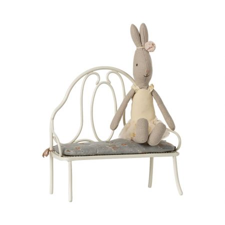 Vintage bench, miniature - Off white
