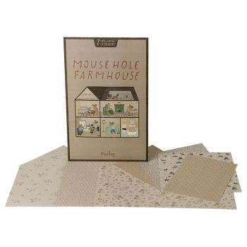 Decorative paper for Maileg Mouse Farm House