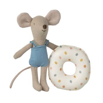 Beach mouse with float, Little sister - Multi dot
