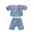 Knitted sweater and pants, Big brother mouse  (12cm)