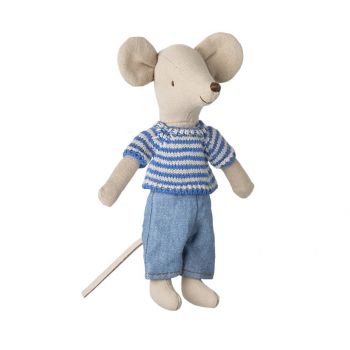 Knitted sweater and pants, Big brother mouse  (12cm) 2