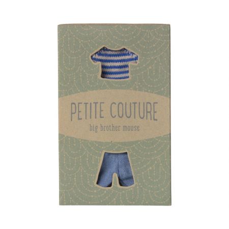 Knitted sweater and pants, Big brother mouse  (12cm)