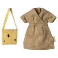 Dress and bag, Mum mouse (15cm)