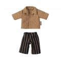 Pantalón rayas y camisa para ratoncito papá (15cm)