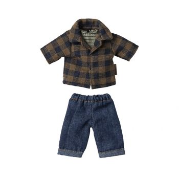 Camisa cuadros y pantalón Ratoncito papá (15cm)