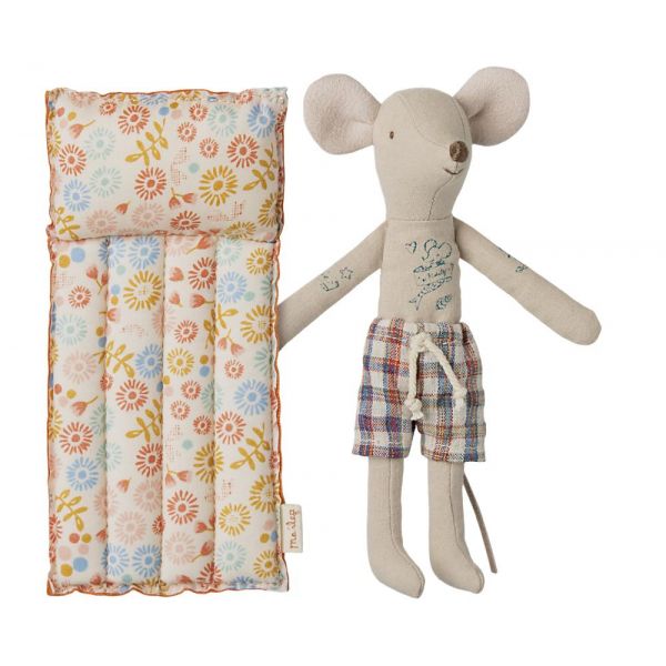 Beach mouse with air mattress, Dad - Flower
