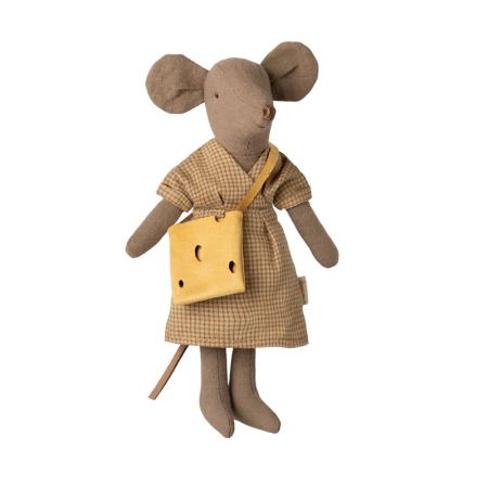 Dress and bag, Mum mouse (15cm)