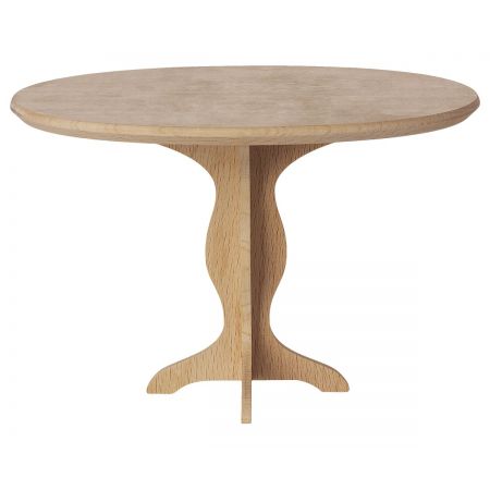 Mesa de madera ovalada - Mini (10cm)
