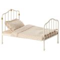 Vintage bed, Mouse-Off White (19cm)