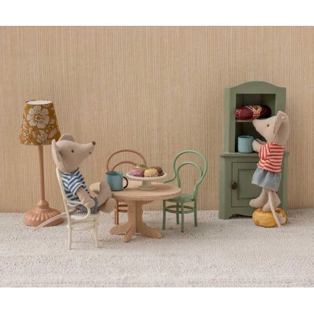 Mesa  de madera ovalada (5cm) - Ratoncitos