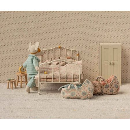 Cama Vintage Ratoncito - Blanco (19cm)