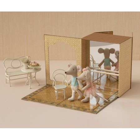 Ballet mice in Dance studio, Little sister and brother