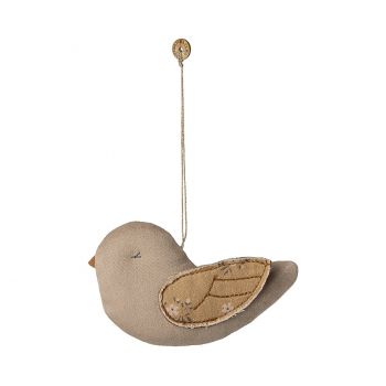 Bird fabric ornament - Marble