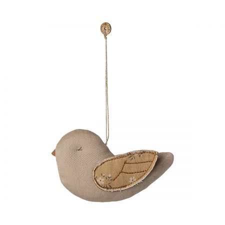 Bird fabric ornament - Marble