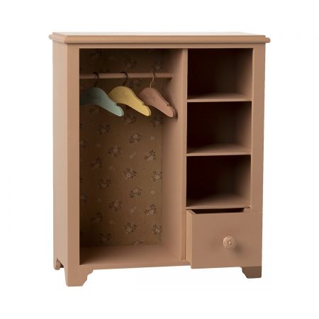 Locker w. 3 hangers - Dark powder (33cm)
