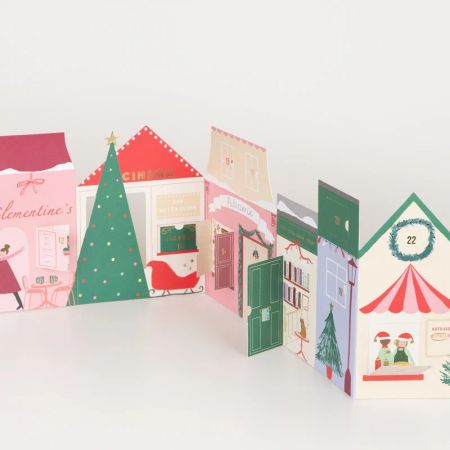 Christmas street Concertina Advent Calendar