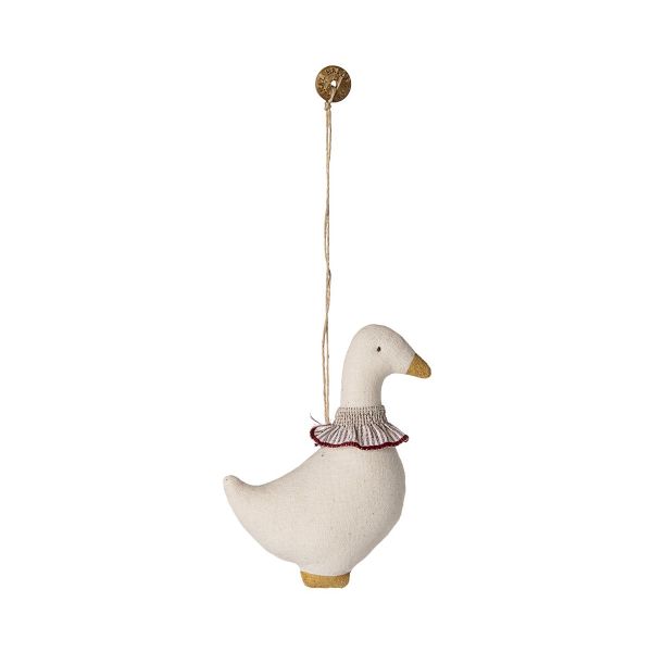 Goose ornament - Red lace