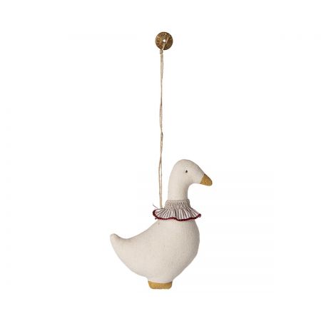 Goose ornament - Red lace