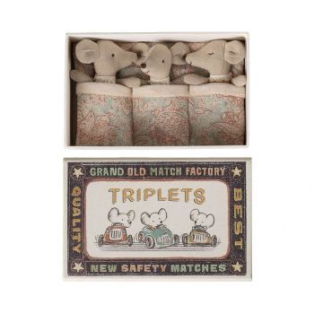 Triplets, Baby mice in matchbox (8cm)