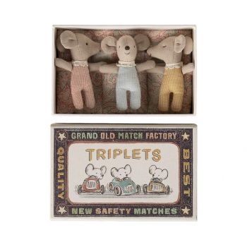 Triplets, Baby mice in matchbox (8cm) 2