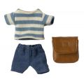 Clothes and brown bag, Big brother mouse (13cm)