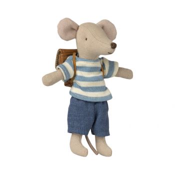 Clothes and brown bag, Big brother mouse (13cm) 2