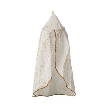 Dosel de cama miniatura, Crema