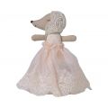 Baby mouse in gown - Rose