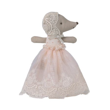 Baby mouse in gown - Rose
