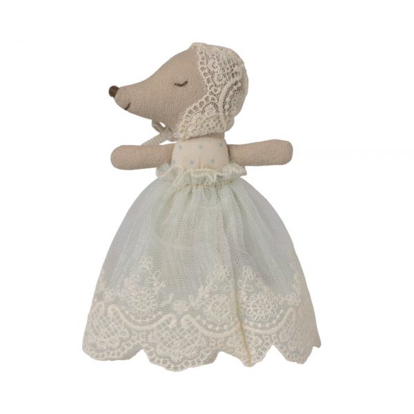 Baby mouse in gown - Mint