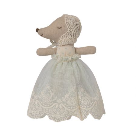 Baby mouse in gown - Mint