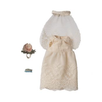 Wedding dress, Mum mouse (15 cm) 2