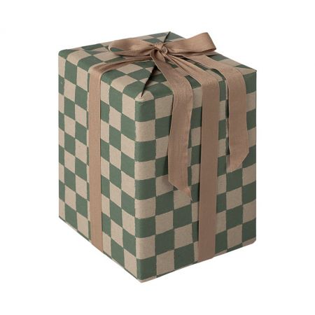 Gift wrap Checker petrol- 10m