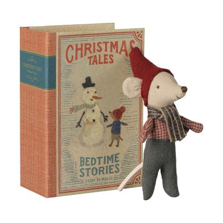 Christmas mouse, Baby in book (11cm)