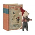 Christmas mouse, Baby in book (11cm)